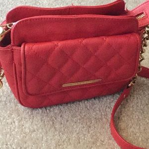 Isaac Mizrahi Red Quilted Leather Purse